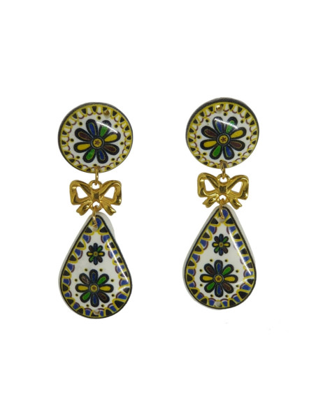 PENDIENTES AZULEJO